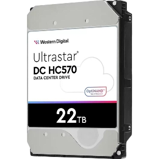Жесткий диск Western Digital 3.5' 22Tb Ultrastar DC HC570 SAS 12Gb/s, 7200rpm, 512MB, 0F48052, 512e/4Kn, CMR, Helium, Bulk