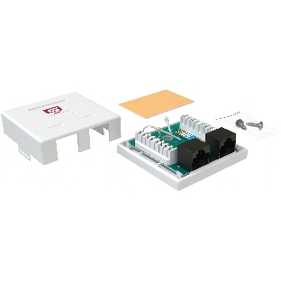 Розетка Sysmatrix SB 25EU.WH комп.RJ45 2 cat.5e UTP белый