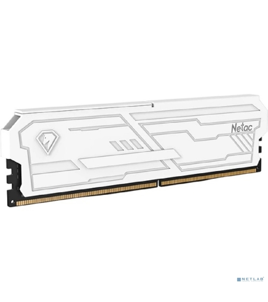 Оперативная память Netac Shadow III, DDR4, 8GB (1x8GB), 3200 MHz, CL16, с радиатором, белый