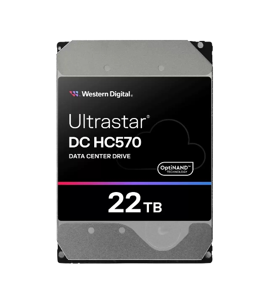 Жесткий диск серверный Western Digital 3.5'; 22Tb Ultrastar DC HC570 (WUH722222ALE6L4) SATA 6Gb/s, 7200rpm, 512MB, 4k/512e, Helium, Bulk