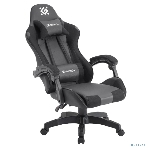 Кресло игровое Defender OKAS BLACK/GREY PU, фото3