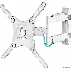 Кронштейн ONKRON/32-55' макс. 400x400, 2 колена, наклон -5º+8º, поворот 180º макс, от стены 55-500мм, белый, фото13