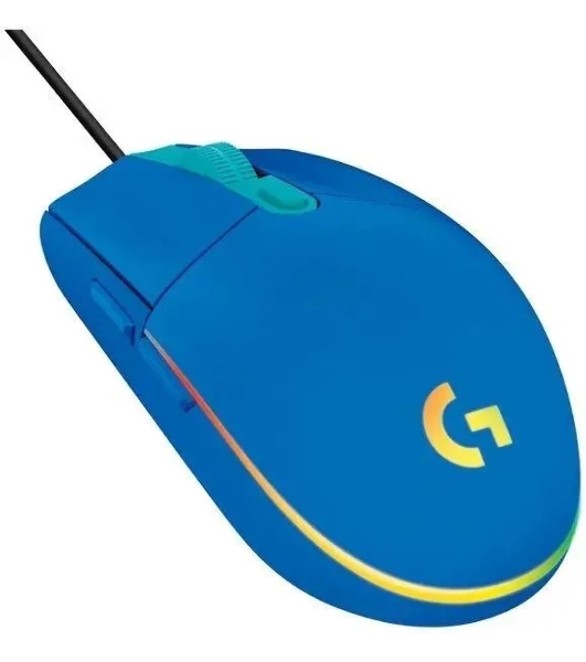 Мышь проводная Logitech G102 LIGHTSYNC синий, 8000 dpi, USB, кнопки - 6
