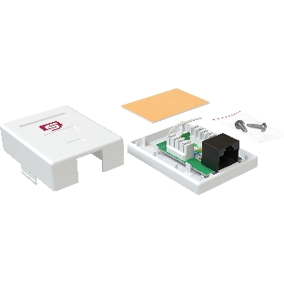 Розетка Sysmatrix SB 15EU.WH комп.RJ45 1 cat.5e UTP белый