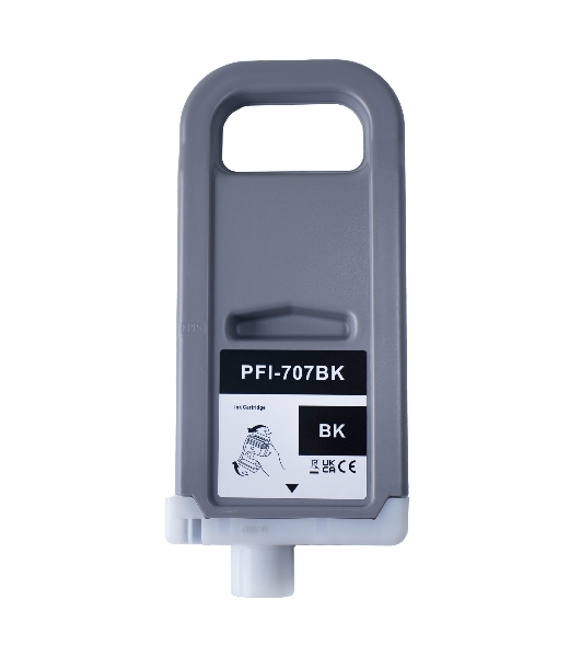 Картридж струйный Sakura 9821B001 (PFI-707BK) для Canon, черный, 700 мл.