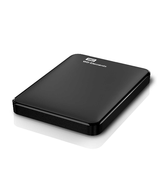 Внешний HDD 2.5' Western Digital Elements Portable, 2TB, USB 3.2 Gen 1 Type-A, 5400 rpm, черный