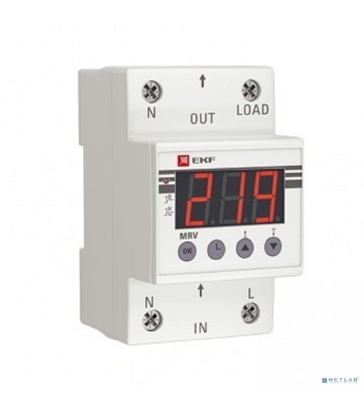 Реле напряжения с дисплеем MRV 63А PROxima EKF MRV-63A