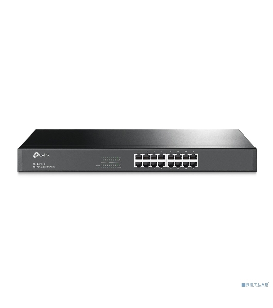 Коммутатор TP-Link SMB TL-SG1016 Коммутатор 16-port Gigabit Switch, 1U 19-inch rack-mountable steel case