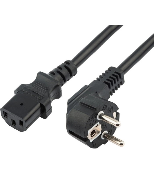 Шнур сетевой Rexant СЕЕ 7/7 (Schuko) – IEC 320 C13 3x1,0мм², длина 0,6м