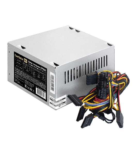 Блок питания ExeGate CP650 (EX292145RUS), 650Вт, 80мм, серебряный