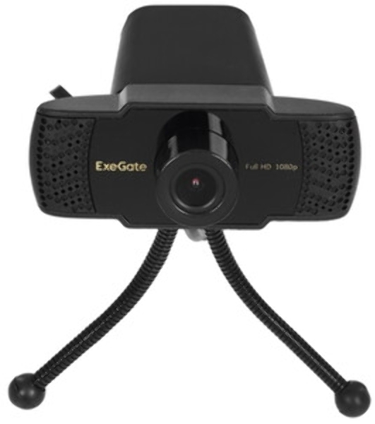 Веб-камера ExeGate BusinessPro C922 FullHD 1920x1080, 30 кадр/с, USB Type-A, микрофон (шумоподавление), универсальное крепление, штатив в комплекте