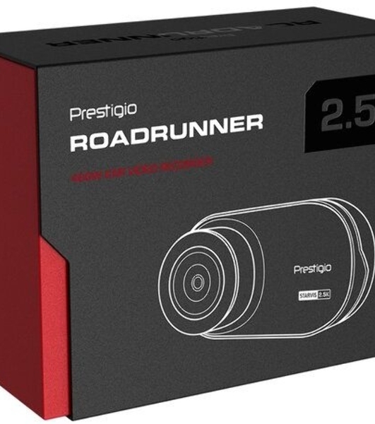 Видеорегистратор Prestigio RoadRunner 460W, 2560x1440, 3', Wi-Fi, G-сенсор, датчик движения