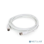 Кабель телевизионный Cablexpert CCV-515-W, Coaxial M/F, белый, 1.8м, фото7