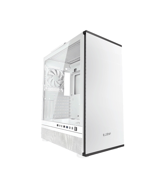 Компьютерный корпус PCCooler IE200 WH, Tempered Glass Full Tower, белый, TG, SPCC, 1x120мм ARGb E-ATX, ATX, mATX, mITX 180/380/220мм 4x2.5', 2x3.5', 7+3xPCI 1xUSB-A 3.0, 2xUSB-A 2.0 432x225x495мм