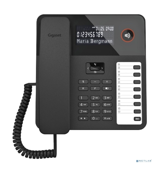 Телефон проводной Gigaset DESK600 черный