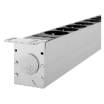 Блок силовых розеток Rem Rem-32, Shuko х 20, IEC 60320 С19 х 12, вход колодка, 19', 1863х45х45 мм (ВхШхГ), 32А, автомат + амперметр, черный, 2 контура, фото5