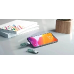 Флешка USB Sandisk IX90N iXpand Flip (SDIX90N-064G-GN6NN), 64Gb, USB 3.1/Lightning, R/W 150/70, зеленый/серебристый, фото4