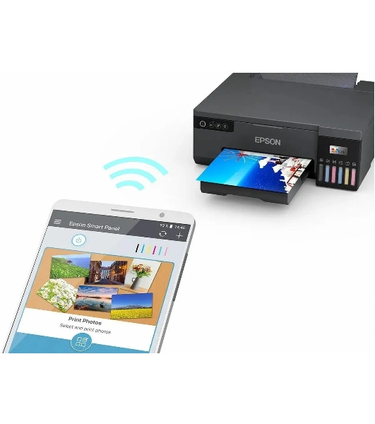 Принтер струйный Epson L8050 (C11CK37405/C11CK37402/C11CK37504/C11CK37507/C11CK37506), A4, цветное, печ. до 8 стр/мин., 1440 x 5760 dpi, USB, Wi-Fi