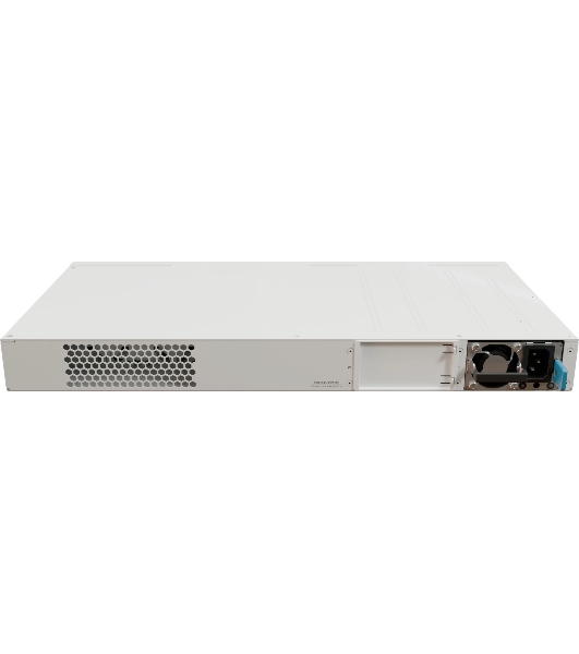 Коммутатор MikroTik CRS320-8P-8B-4S+RM Cloud Router Switch with dual-core 800 MHz CPU, 256 MB RAM, 98DX226S switch chip, 17 x Gigabit Eth ports (8 x 802.3af/at, 8 x 802.3bt PoE-out), 4 x 10G SFP+ ports, RouterOS L5, 1U rackmount enclosure, 600W PSU