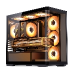 Корпус без блока питания Корпус JONSBO D300 Black MATX без БП, боковая панель из закаленного стекла, mini-ITX, micro-ATX, черный, фото20