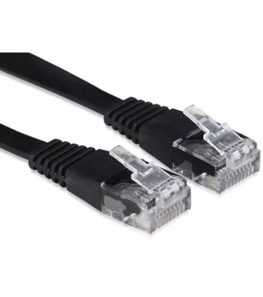 Патч-корд Buro BU-С6-FLAT-1.5M-B cat.5E molded 1.5м черный RJ-45 (m)-RJ-45 (m)