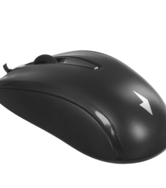 Мышь проводная Gembird MOP-110 черный, 1000 dpi, USB, кнопки - 3