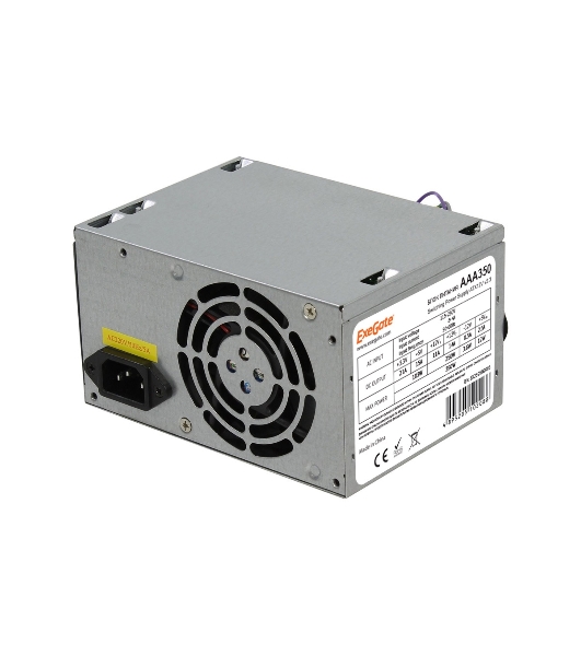 Блок питания ExeGate Special AAA350 (ES259589RUS-PC), 350Вт, PC, 80мм, серебрянный