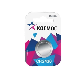 Элемент питания Космос литиевый CR CR2430 1хBL (блист.1шт)