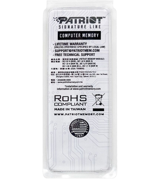 Оперативная память Patriot, DDR5, 32GB (1x32 GB), 4800 MHz, CL40 SO-DIMM