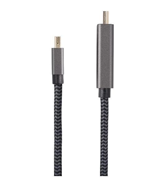 Кабель miniDisplayPort M-> HDMI M 4K@60Hz 1.8m Telecom,оплетка (TA562M-1.8M)