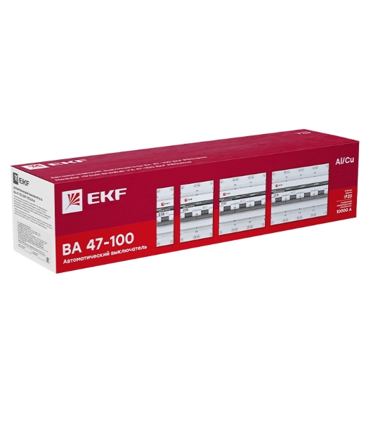 Выключатель автоматический EKF mcb47100-3-50C-pro 3P 50А (C) 10kA ВА 47-100 EKF PROxima