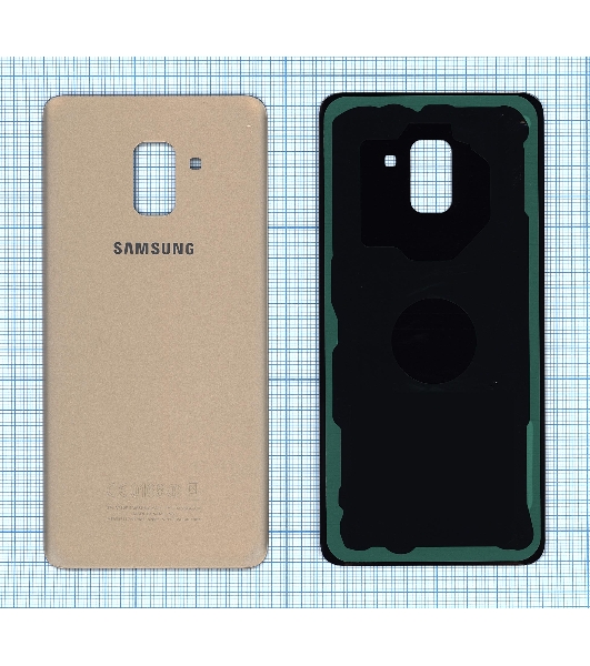 Задняя крышка для Samsung A730F Galaxy A8 Plus (2018) золотой