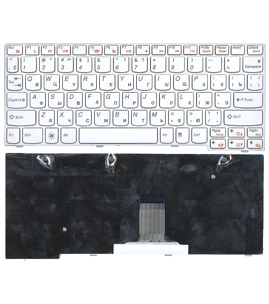 Клавиатура для ноутбука Lenovo IdeaPad U160 белая