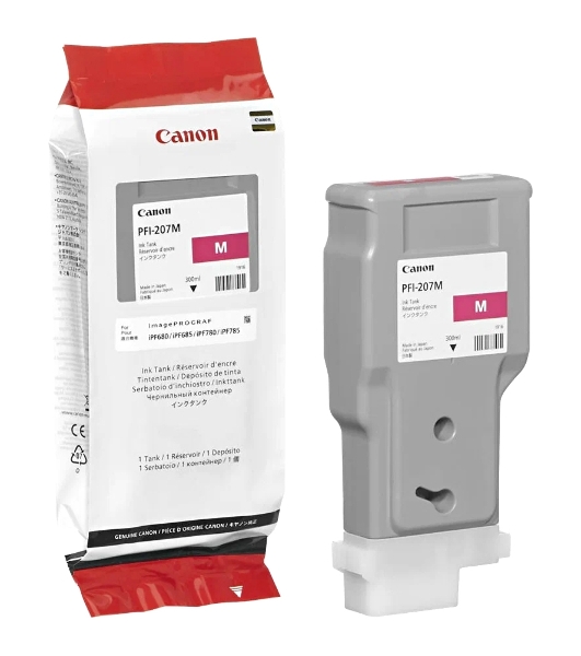 Картридж струйный Canon PFI-207 M пурпурный для для iPF680/685/780/785 300мл (8791B001)