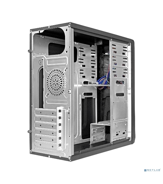 Компьютерный корпус Miditower ExeGate CP-603UB Black, ATX, (без БП), 2*USB+2*USB 3.0, Audio, замок блокировки кнопки питания
