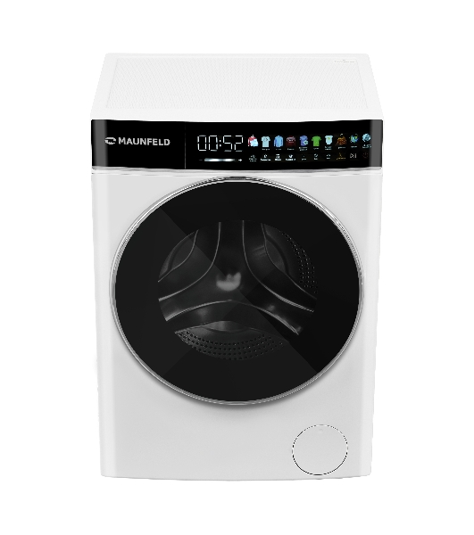 Стиральная машина Maunfeld MFWD1295WH05 белый, загрузка фронтальная 9 кг, 1200 об/мин., класс: В