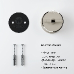 Переключатель одноклавишный Werkel Vintage (слоновая кость матовый/хром) W5812055, фото2