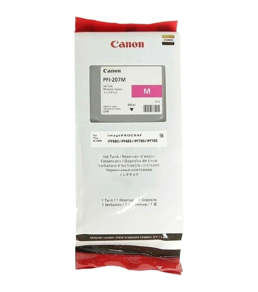 Картридж струйный Canon PFI-207 M пурпурный для для iPF680/685/780/785 300мл (8791B001)