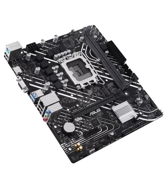 Материнская плата ASUS PRIME H610M-K, LGA 1700, Intel H610, 2xDDR5, 4xSATA, 1xM.2, 1xPCIe 4.0 x16, 1x1Gb LAN, 2xUSB-A 3.2 Gen 1, 4xUSB-A 2.0, 1xHDMI, 1xVGA, 3x3.5 мм, 1xRS-232, 7.1, mATX