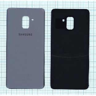 Задняя крышка для Samsung A730F Galaxy A8 Plus (2018) серебристый