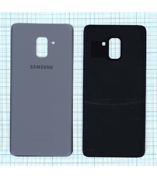Задняя крышка для Samsung A730F Galaxy A8 Plus (2018) серебристый