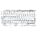 Клавиатура для ноутбука Lenovo IdeaPad U160 белая, фото2