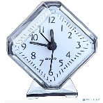 Часы-будильник Perfeo Quartz 'PF-TC-002', ромб. 7,5*8,5 см, белые, фото 1