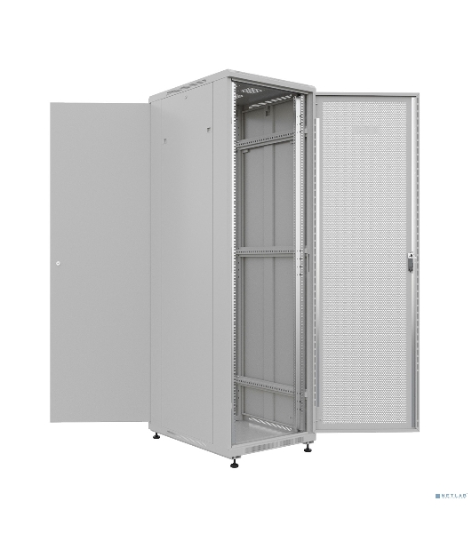 Шкаф серверный NTSS Премиум (NTSS-R22U6080PD) напольный 22U 600x800 мм пер. дв. перфор. металл 900 кг серый 710 мм 54 кг 1102 мм IP20 сталь