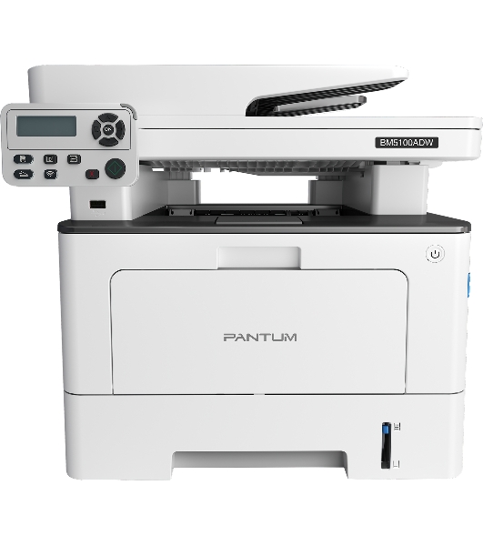 МФУ лазерное Pantum BM5100ADW, A4, ч/б, печ. до 40 стр/мин., скан. до 24 стр/мин., 1200x1200dpi, USB, RJ-45, Wi-Fi, проектная модель