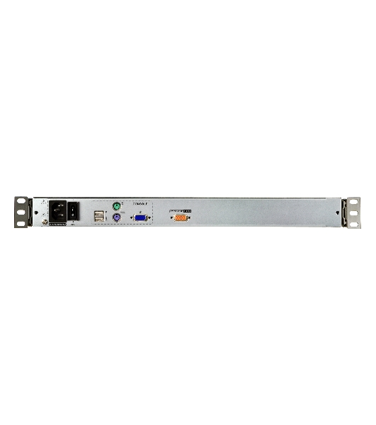 Kонсоль управления, для KVM-переключателей, электрон., 19', SVGA+KBD+MOUSE PS/2 USB, с KVM шнуром USB 1.8м, LCD Kран 19', лат./рус.Kлав., (выход на вторую конс 1280x1024 75Hz DDC2BKрепление DUAL RAIL доп.порт USB A-типа Female) DUAL RAIL LCD PS/2-USB CONSOLE 19INCH