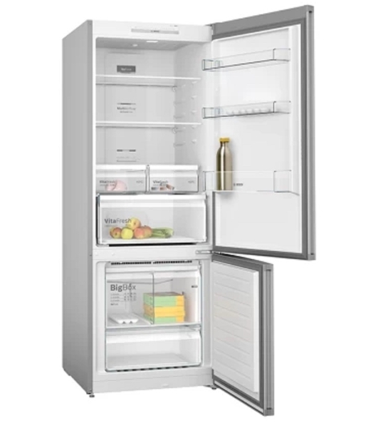 Холодильник Bosch KGN55VL21U нержавеющая сталь двухкамерный 375/105л морозилка снизу, No Frost