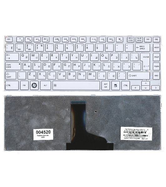 Клавиатура для ноутбука Toshiba Satellite L800 L830 белый