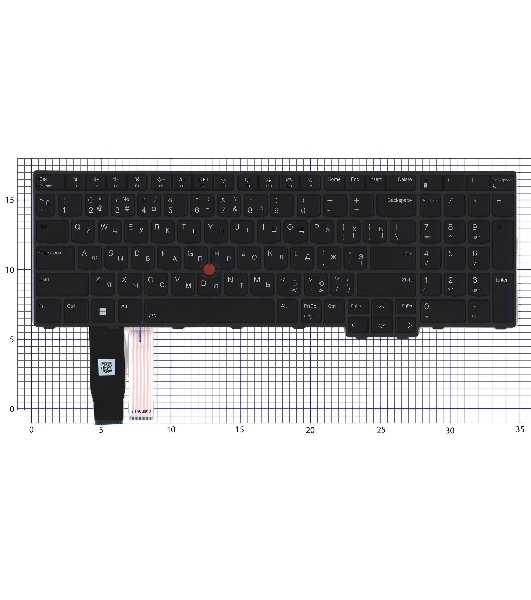 Клавиатура для ноутбука Lenovo Thinkpad P16s T16 gen1 черная