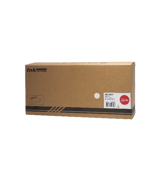 Картридж струйный Sakura 9824B001 (PFI-707Y) для Canon, желтый, 700 мл.